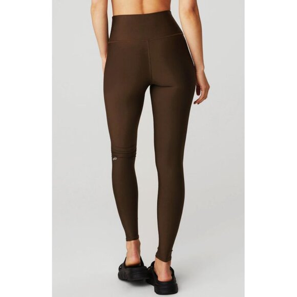 Alo 7/8 High-Waist Airlift Leggings Espresso Hi-Rise Waisted Skinny Tights Pants - Picture 2 of 12